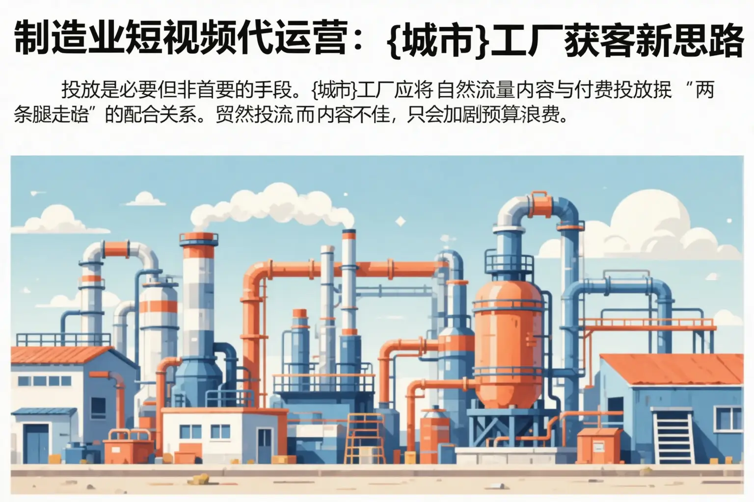 制造业短视频代运营：涞水工厂获客新思路